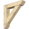 Ekena Millwork Traditional Slat Rough Sawn Bracket w/ Offset Brace, Douglas Fir, 8"W x 38"D x 38"H BKT0806X38X38TRA06RDF - alternate 1